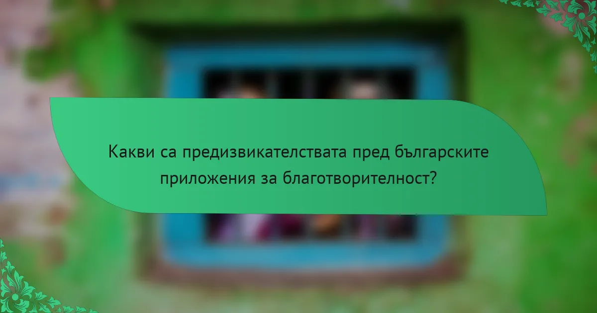 Какви са предизвикателствата пред българските приложения за благотворителност?